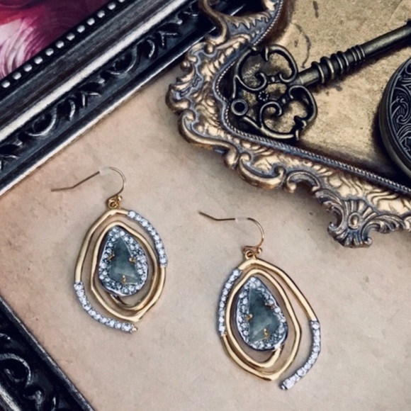 ALEXIS BITTAR • Spiral Encrusted Crystal Earrings - Picture 4 of 4